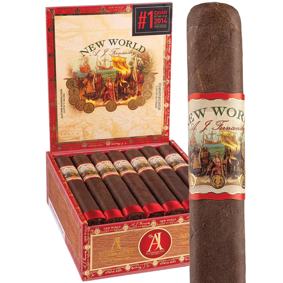 New World Oscuro cigar box and single cigar